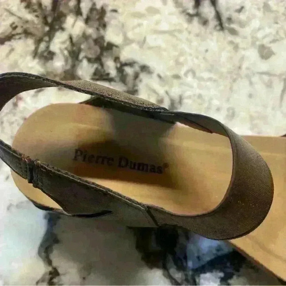 Pierre Dumas Chantel Leopard Cheetah Brown and Beige Wedges - Picture 6 of 10